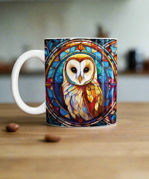 Bernadette Barn Owl Suncatcher Artwork Ceramic Mug